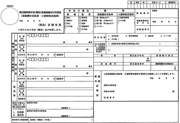 原付登録