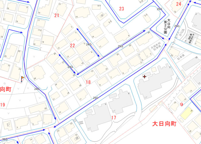 宮城県塩竈市大日向町の相続税路線価